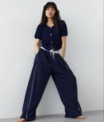 HANNE 사이드라인 스웨트 팬츠