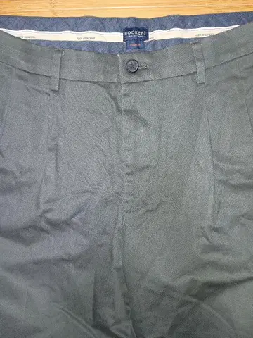 DOCKERS 다커스 그레이 치노 슬랙스 투 턱