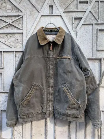 DUCK HEAD 코튼 커버올 짙은 녹색