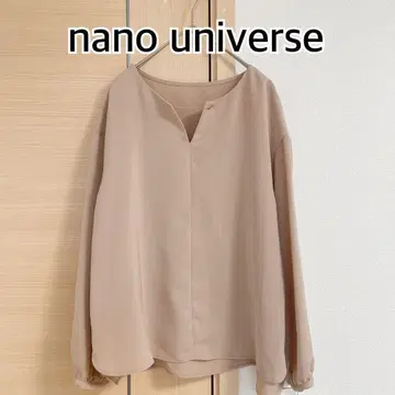나노 유니버스 긴팔 블라우스 베이지