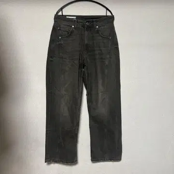 ZARA 블랙 스트레이트 데님 38
