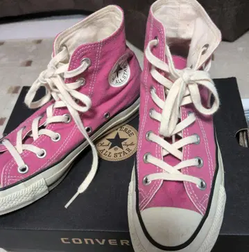 CONVERSE 핑크 하이컷 스니커즈