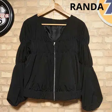 RANDA 캐주얼 블랙 블루종 볼륨 슬리브