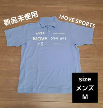 MOVE SPORTS 피케 셔츠 남성용 M 사이즈 미사용 새상품
