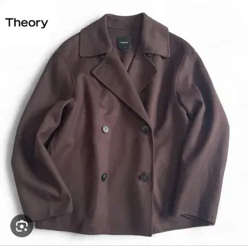 Theory 더블 페이스 P 코트 S 브라운