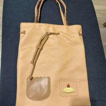 폼폼푸린 토트백 베이지