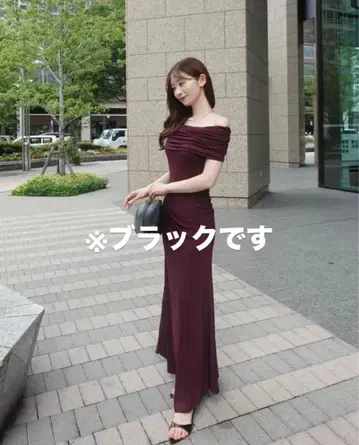 [ 미사용 새상품 ] anuans 오프숄더 개더 컷 원피스