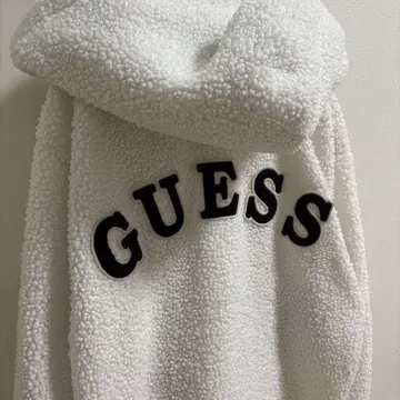 GUESS 플리스 자켓 화이트 화이트 게스