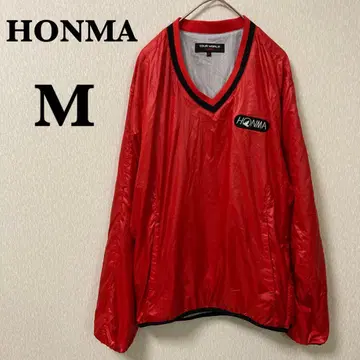 [새상품급] HONMA 혼마 나일론 자켓 풀오버 레드 M