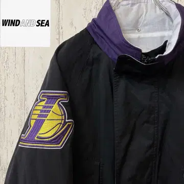 [ 초레어 ] WIND AND SEA 윈드앤씨 자켓 NBA 자수 블랙