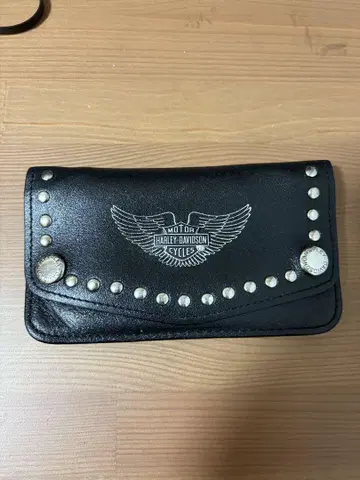 할리데이비슨 트래커 지갑 가죽 천연 가죽 지갑 바이커