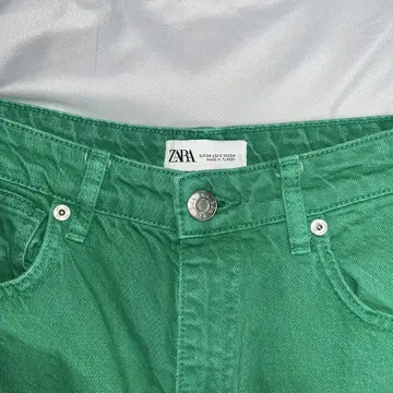 ZARA 그린 데님