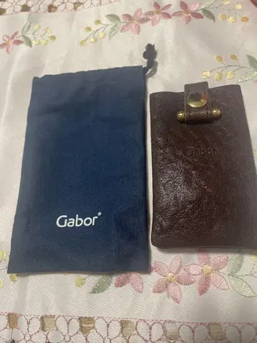 미사용품 Gabor 가죽 키케이스 스마트 키케이스