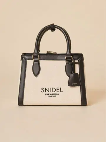 SNIDEL 캔버스 로고 백