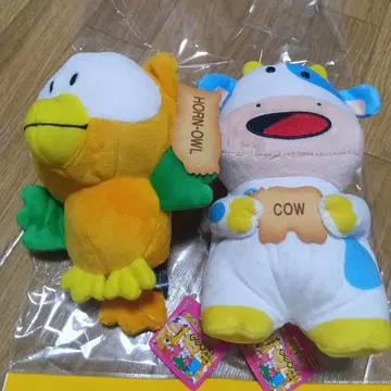 타베코 동물 혼올과 소 봉제 인형 세트 전 2종 컴플리트