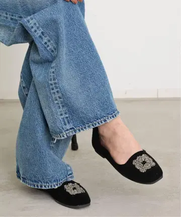 새상품 L'Appartement MALUS/마스 Velvet shoes