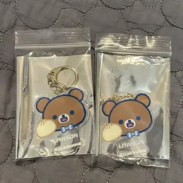리락쿠마 제일복권 키링 2개 아크릴 키링 리락쿠지