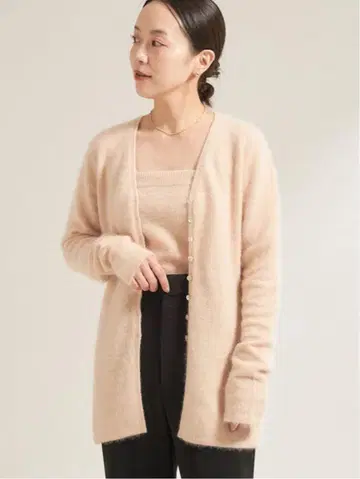 Plage Light Fur Midi 가디건