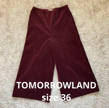 투모로우랜드 TOMORROWLAND 코듀로이 팬츠 보르도 36