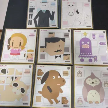 jubeat 복권 캐릭터 미니 색지 8종 세트