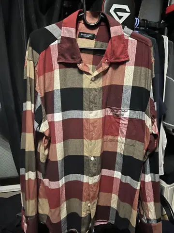BLACK LABEL CRESTBRIDGE 체크 무늬 긴팔 셔츠 L