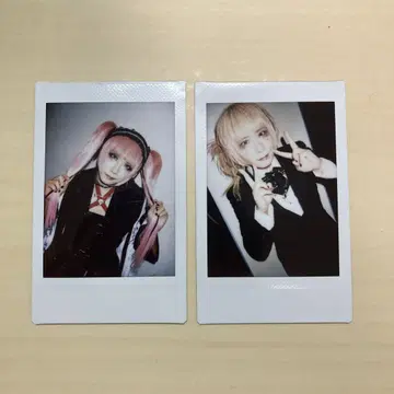 나방과 나비 잇시키 비요리 폴라로이드 2장