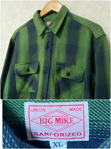BIG MIKE 선포라이즈드 플란넬 셔츠 XL