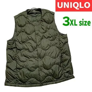 컨디션 최상 UNIQLO 울트라 라이트 다운 컴팩트 베스트 올리브 3XL