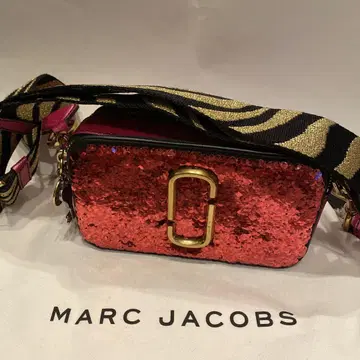 레어! MARC JACOBS 스팽글 숄더 제브라 라메 골드 스트랩
