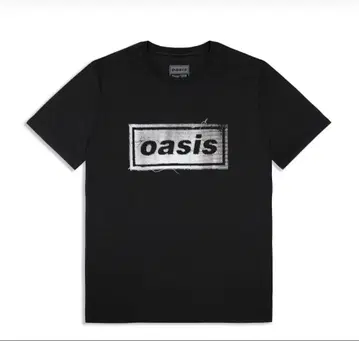 해외 팝업 오아시스 Live '25 Thread Logo T 블랙