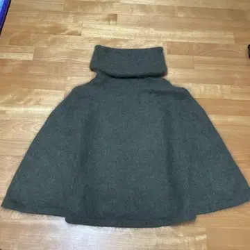 snidel 그레이 하이넥 판초 케이프 코트