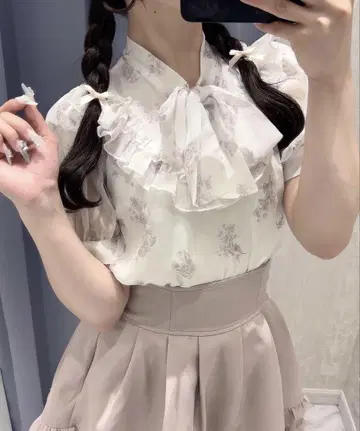 evelyn 더블 플레어 스커트 핑크