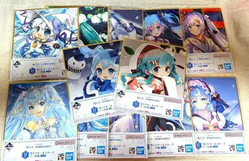 제일복권 유키 미쿠 SNOW MIKU 미니 색지 컴프 세트
