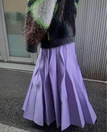 [ 비품 ] Amate 한정판 knit pleats skirt