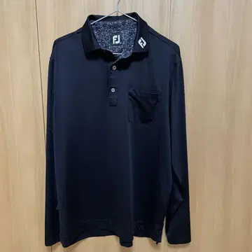FJ 블랙 긴팔 피케 셔츠 XL