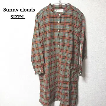 Sunny Clouds 체크 무늬 원피스