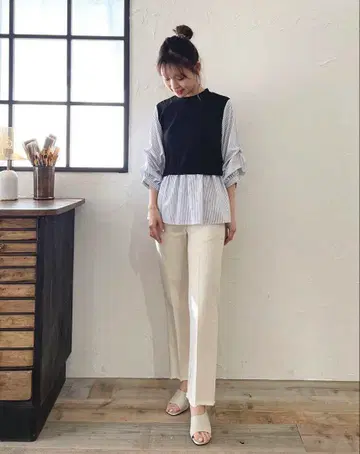 미사용 새상품 루디크 파크 레이어드 상의 티셔츠 체크 셔츠