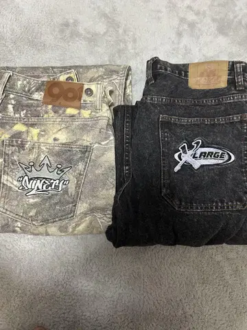 XLARGE & NINETY 자수 로고 팬츠 세트