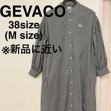 GEVACO  깅엄 체크 셔츠 원피스