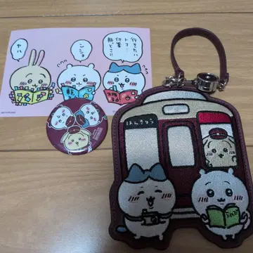 치이카와 굿즈. 한큐 패스케이스와 엽서 캔배치.