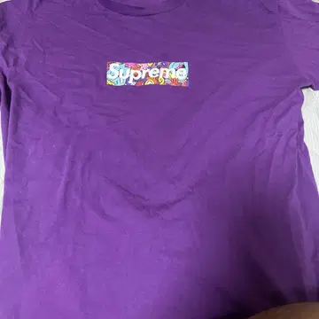 보라색 Superna 프린트 T셔츠