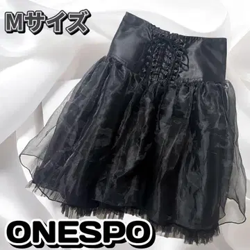 새상품급 ONESPO 튤 레이스 플레어 스커트 M 사이즈 할로윈