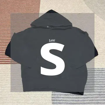 Lee 블랙 후드티 S