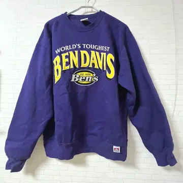 맨투맨 트레이닝복 겨울 의류 BEN DAVIS 보라색 퍼플