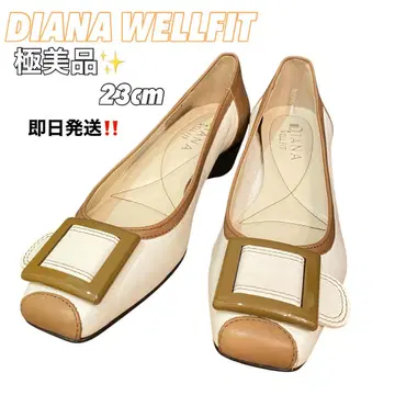 컨디션 최상 DIANA WELLFIT 웨지솔 펌프스 스퀘어