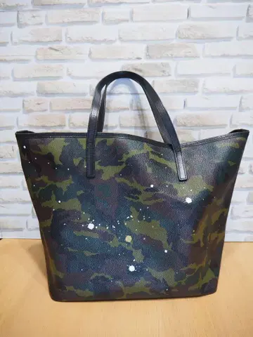 젠티 반티 카모플라주 카모플라쥬 페인트 토트백 PVC 대용량