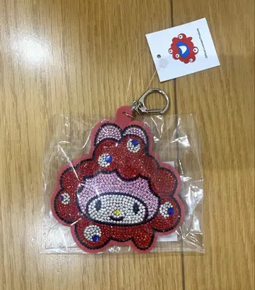 만박 미야쿠미야쿠 마이멜로디 반짝이는 가죽 키링 산리오