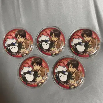 엘렌 예거 산리오 포차코 캔뱃지 5개 세트