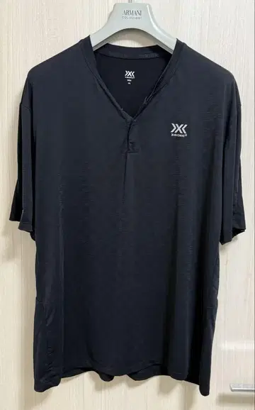 X-BIONIC V넥T셔츠 2XL 블랙