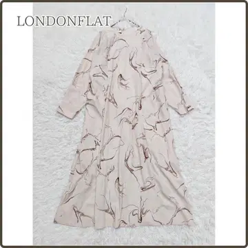 LONDONFLAT 롱 플레어 원피스 올 패턴 모던 오버 사이즈